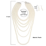 Layered Faux Pearl Necklace
