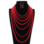 Load image into Gallery viewer, Layered Faux Pearl Necklace
