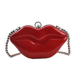 Load image into Gallery viewer, Red Lip Crossbody Purse
