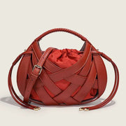 Luxe Weave Crescent Bag