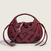 Luxe Weave Crescent Bag