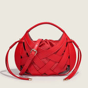 Luxe Weave Crescent Bag
