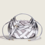 Load image into Gallery viewer, Luxe Weave Crescent Bag