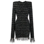 Load image into Gallery viewer, Retro Cashmere Blend Knit Dress
