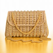 Sparky Gold Rhinestones Clutch Purses