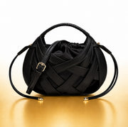 Luxe Weave Crescent Bag