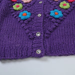 Load image into Gallery viewer, PATCHWORK FLOWER LOOSE KNITTED CARDIGAN
