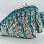 Load image into Gallery viewer, Conch Rhinestone Purse -Blue
