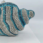 Load image into Gallery viewer, Conch Rhinestone Purse -Blue
