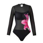 Load image into Gallery viewer, Missreen Midnight Lily Luxe Swim &amp; Sarong Set