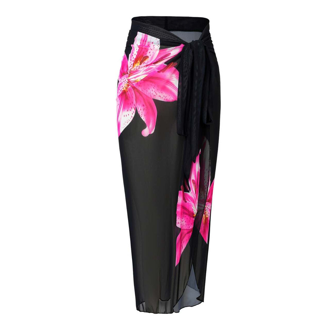 Missreen Midnight Lily Luxe Swim & Sarong Set