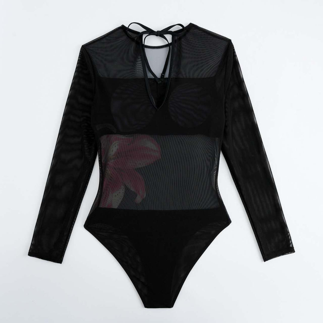 Missreen Midnight Lily Luxe Swim & Sarong Set