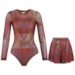 Load image into Gallery viewer, Missreen Crimson Mirage Luxe Swim Set