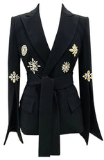 Load image into Gallery viewer, Brooches Long Sleeves Blazer 2221
