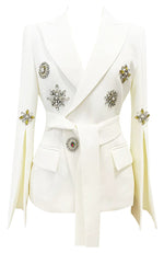 Load image into Gallery viewer, Brooches Long Sleeves Blazer 2221
