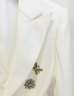 Load image into Gallery viewer, Brooches Long Sleeves Blazer 2221
