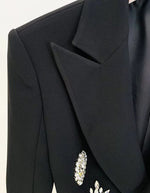 Load image into Gallery viewer, Brooches Long Sleeves Blazer 2221
