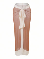 Sahara Glow One-Piece Swimsuit & Sheer Sarong Set