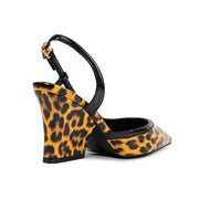 Pu Leather Leopard Print  Shoe