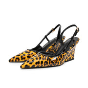 Pu Leather Leopard Print  Shoe