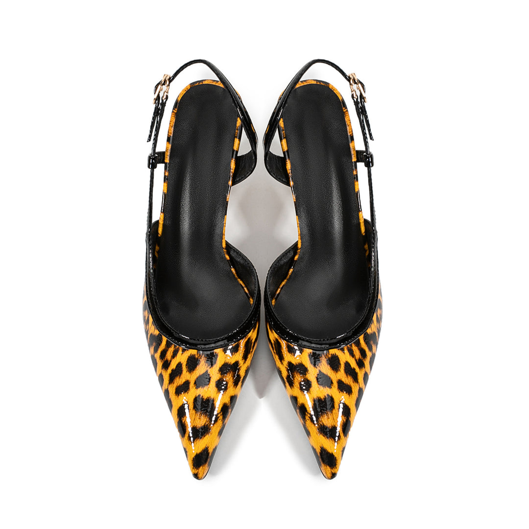 Pu Leather Leopard Print  Shoe