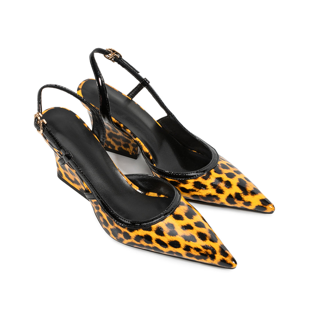 Pu Leather Leopard Print  Shoe