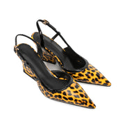 Pu Leather Leopard Print  Shoe