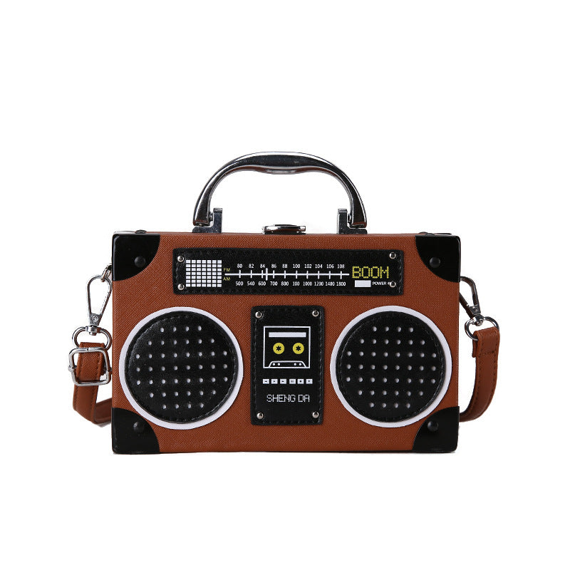Vintage Radio Shaped Cross body Bag