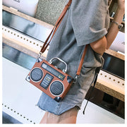 Vintage Radio Shaped Cross body Bag