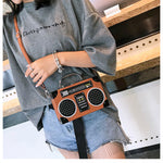 Load image into Gallery viewer, Vintage Radio Shaped Cross body Bag
