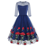 Load image into Gallery viewer, Vintage Valentine&#39;s Rose Dress
