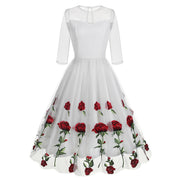 Vintage Valentine's Rose Dress