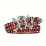 Load image into Gallery viewer, Cowboy Rhinestone Bling Belt 0999
