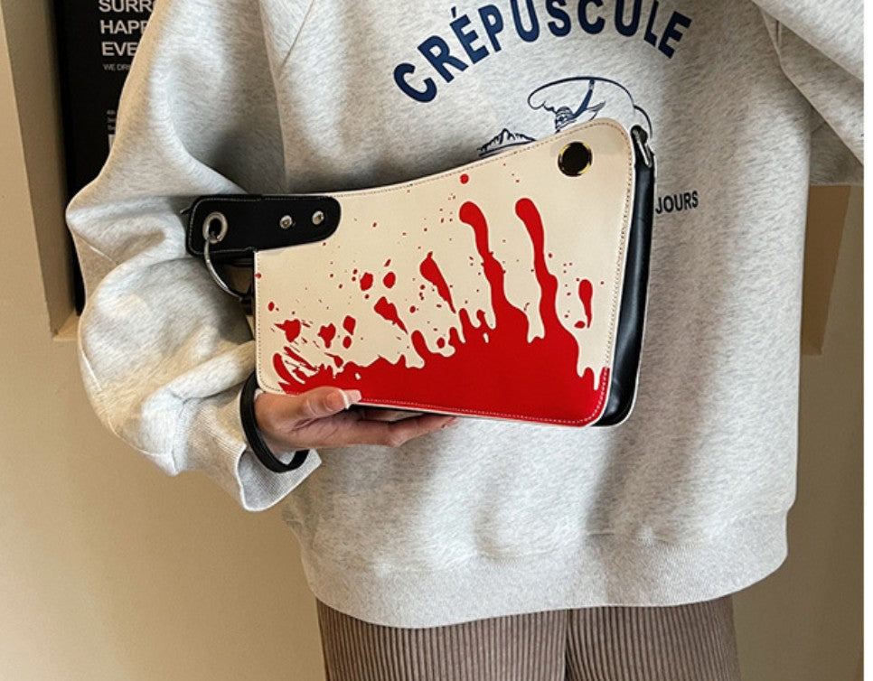 Bloody Kitchen Knife Crossbody Purse