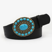 Floral Turquoise leather 1209