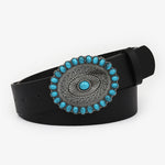 Load image into Gallery viewer, Floral Turquoise leather 1209
