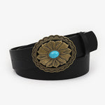 Load image into Gallery viewer, Floral Turquoise leather 1209
