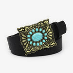 Load image into Gallery viewer, Floral Turquoise leather 1209
