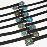 Load image into Gallery viewer, Floral Turquoise leather 1209
