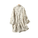 Load image into Gallery viewer, Beige Polka Dots Loose Coat
