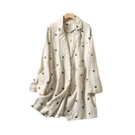 Load image into Gallery viewer, Beige Polka Dots Loose Coat
