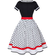 1940 Vintage Inspired Flare Dress