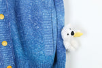 Load image into Gallery viewer, Vneck White Teddy Cardigan
