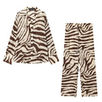 Load image into Gallery viewer, Wild Elegance Zebra Print Two-Piece Set