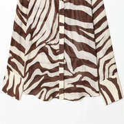 Wild Elegance Zebra Print Two-Piece Set