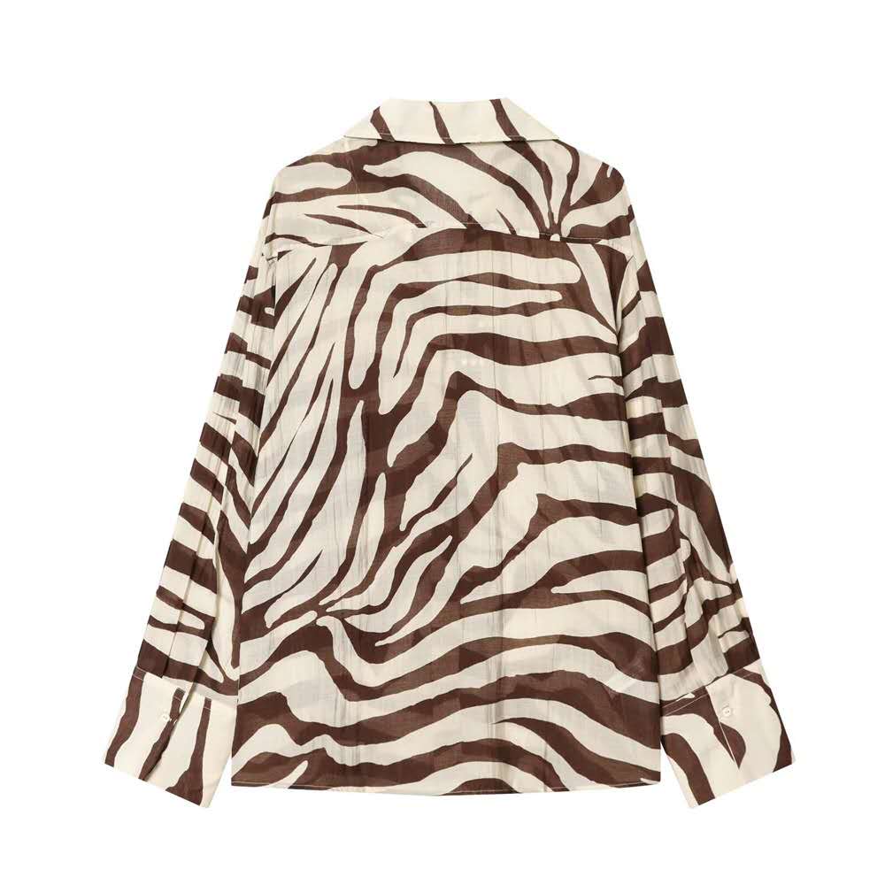 Wild Elegance Zebra Print Two-Piece Set