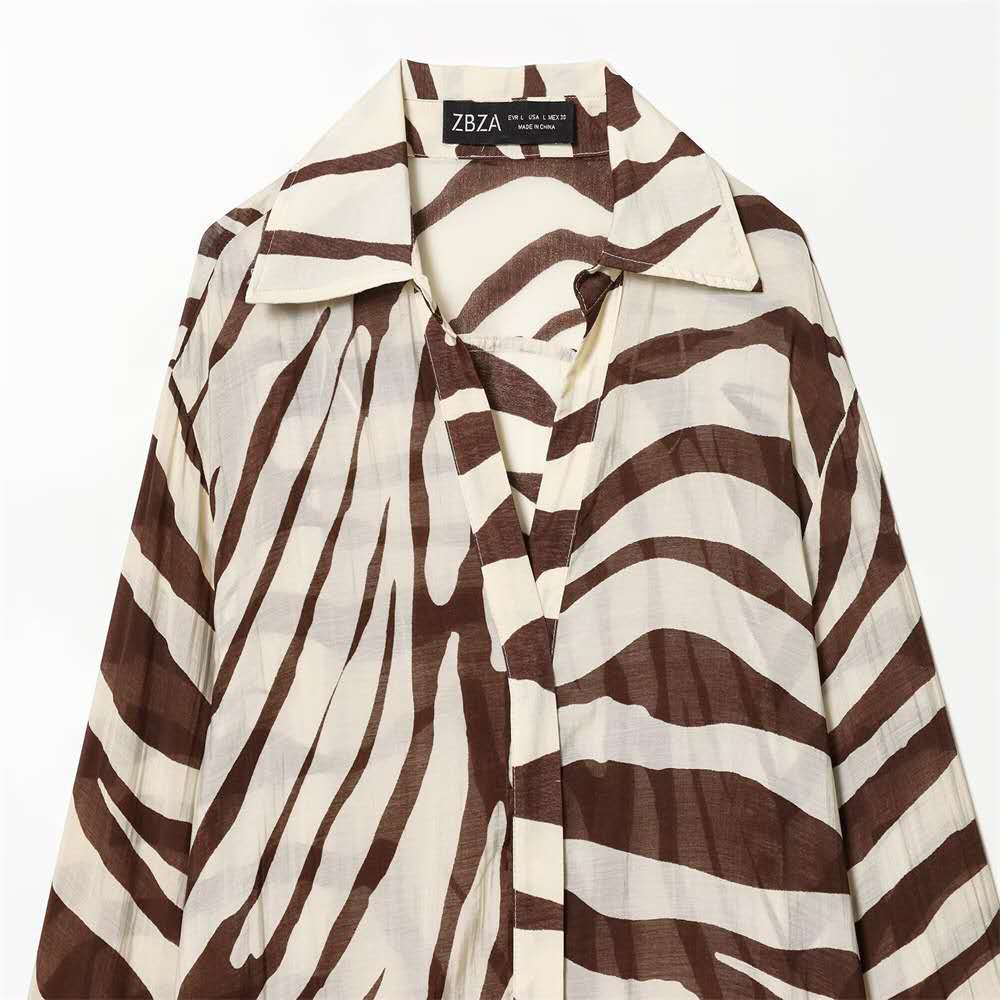 Wild Elegance Zebra Print Two-Piece Set