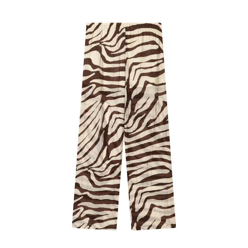 Wild Elegance Zebra Print Two-Piece Set