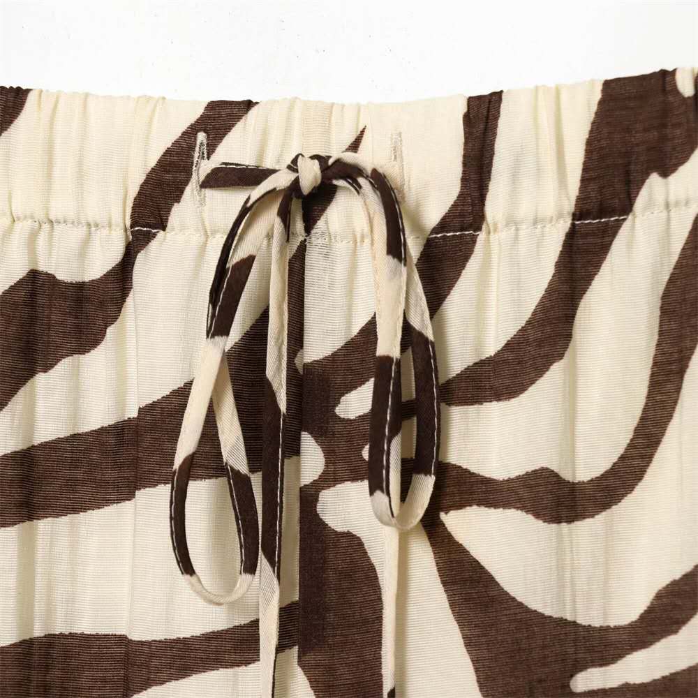 Wild Elegance Zebra Print Two-Piece Set