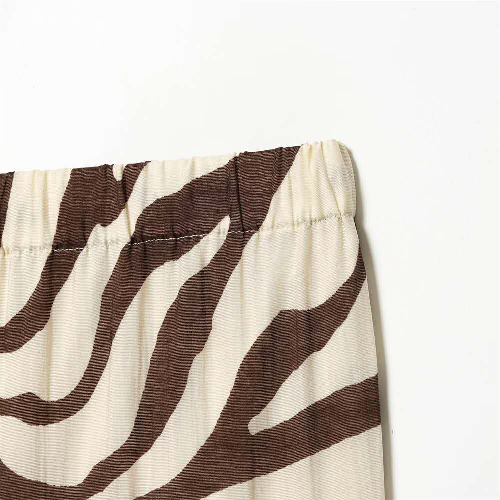 Wild Elegance Zebra Print Two-Piece Set
